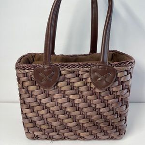 Coastal Sun N Sand Tote Resort Vacation Beach Woven Lined Zipper Closure